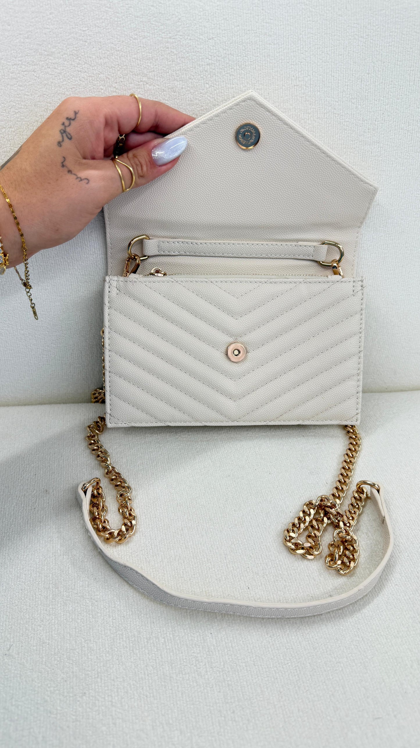BOLSA CARTEIRA YVS OFF WHITE