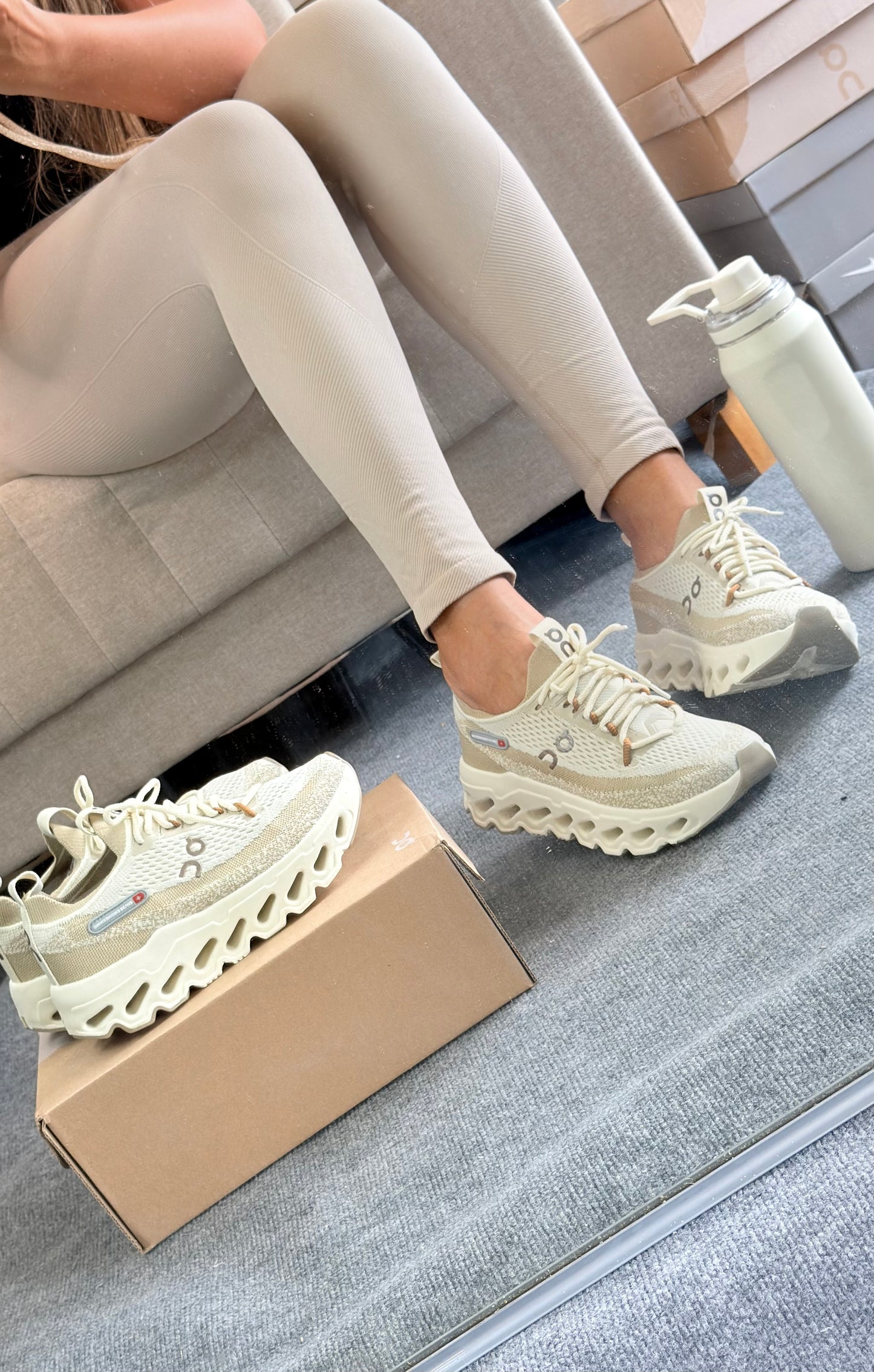 On cloud knit bege