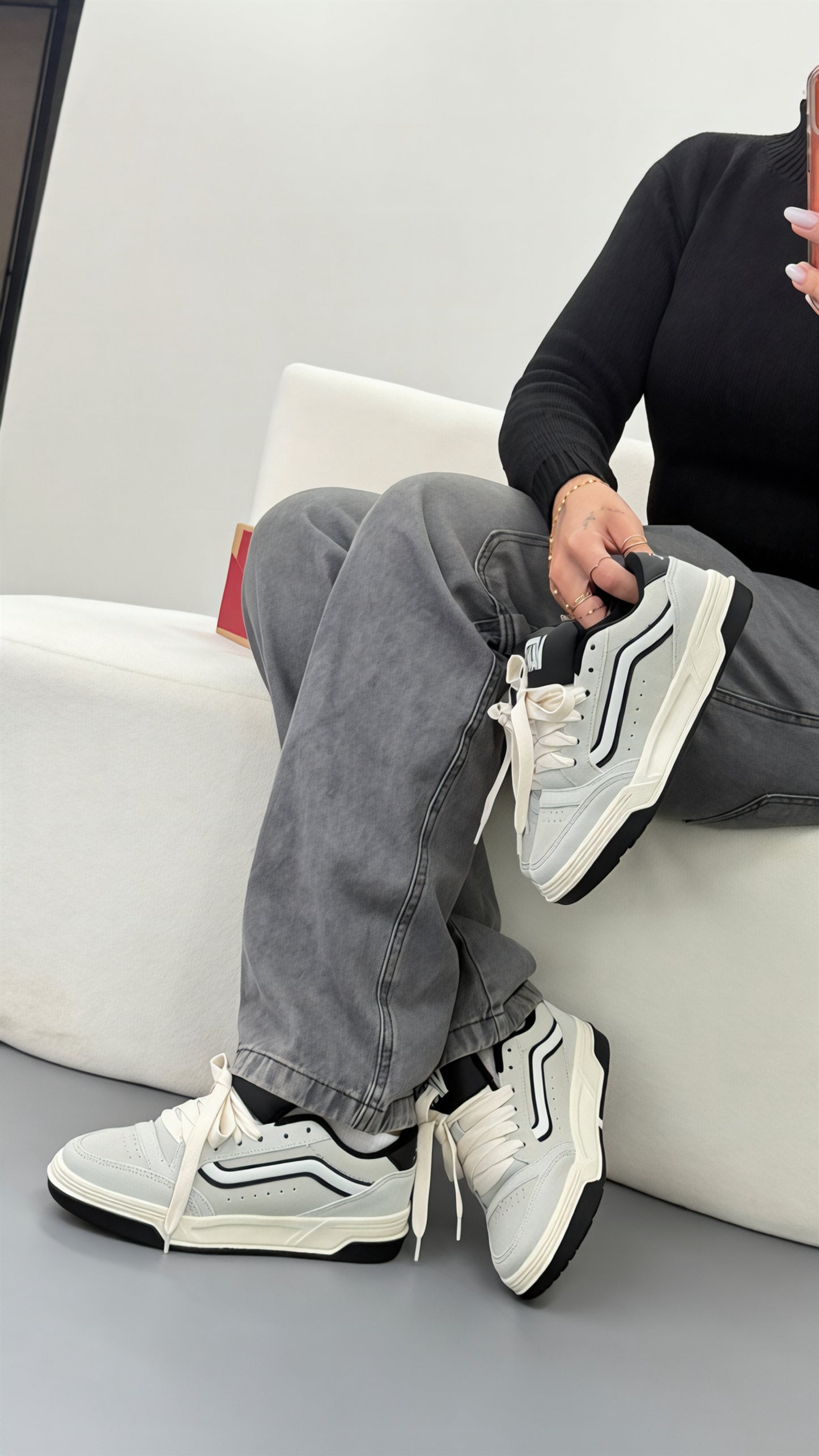 Tenis Hylane off white preto