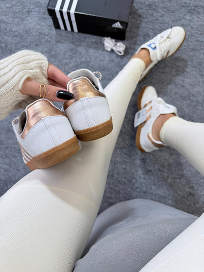 Tenis Samba linha prime branco|rose latex