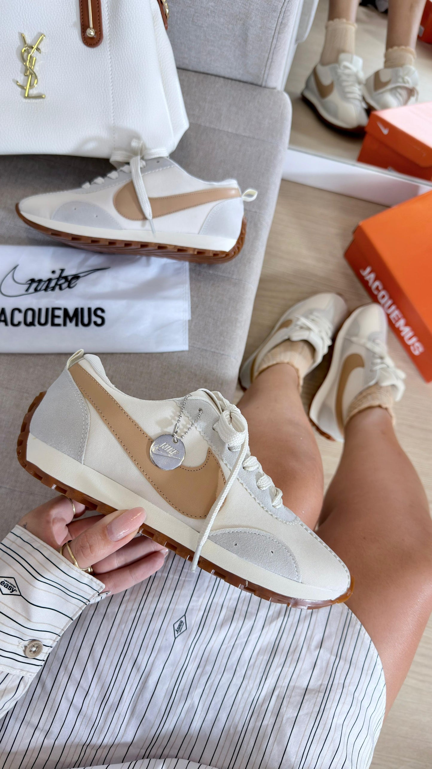 TENIS JACQUEMUS OFF BEGE