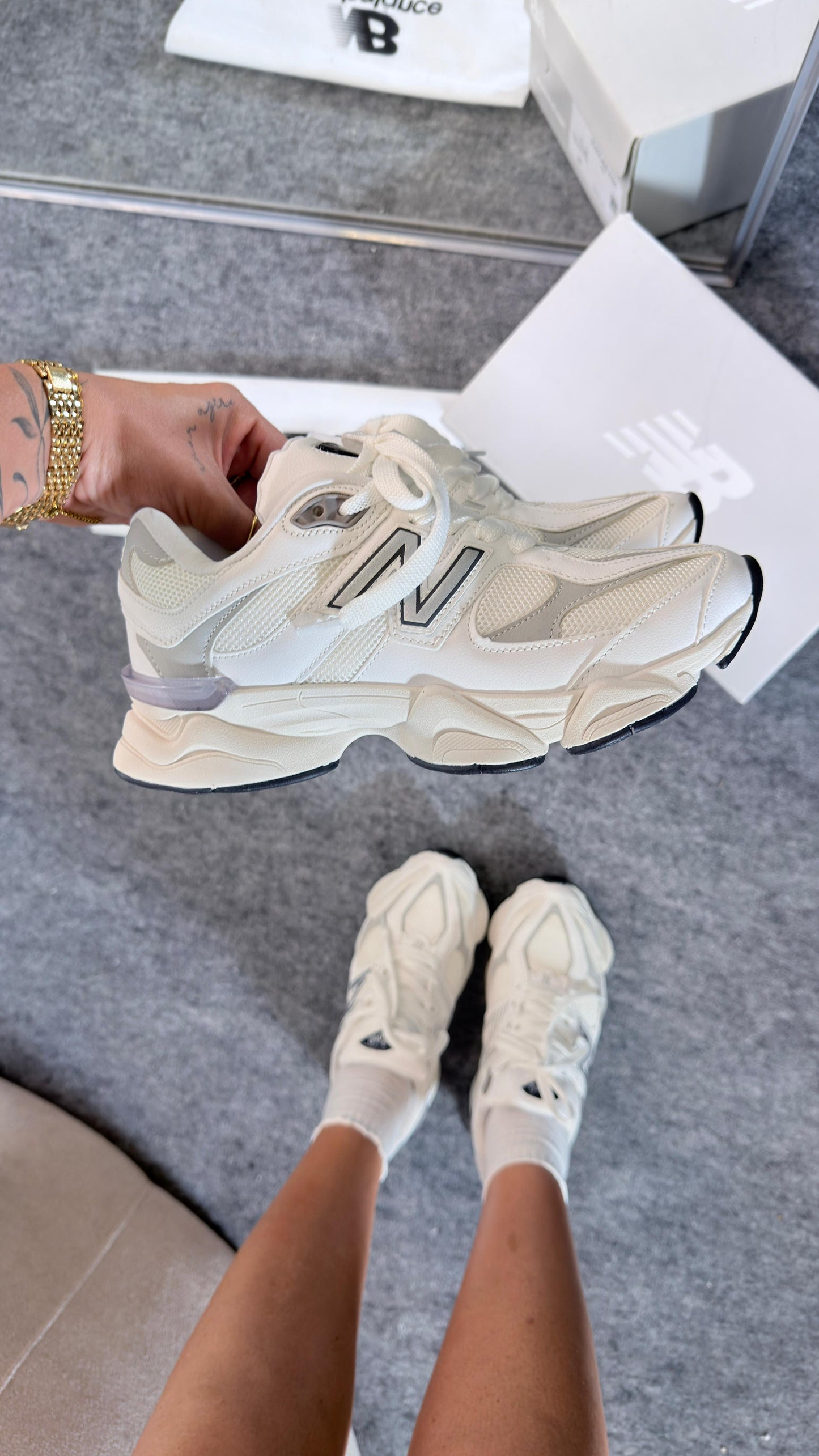 NB 9060 CAMURÇA BRANCO CINZA