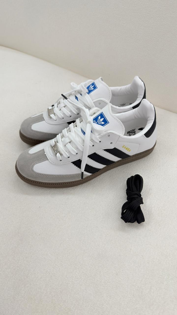 TENIS SAMBA BRANCO PRETO