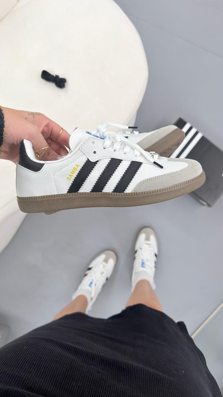 TENIS SAMBA BRANCO PRETO