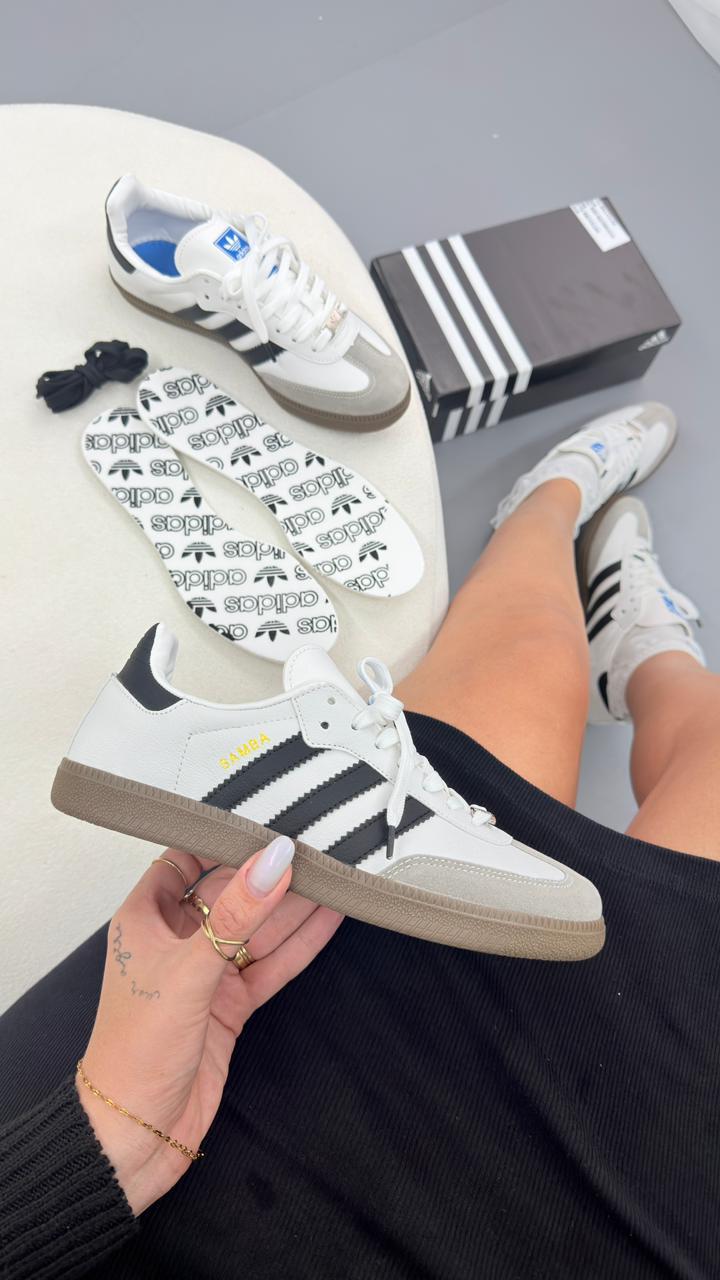 TENIS SAMBA BRANCO PRETO