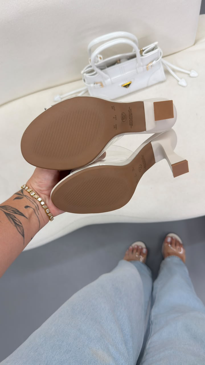 TAMANCO CRISTAL SALTO TAÇA OFF WHITE